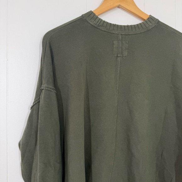 Aerie Green Oversized Crewneck Sweatshirt - Picture 12 of 13